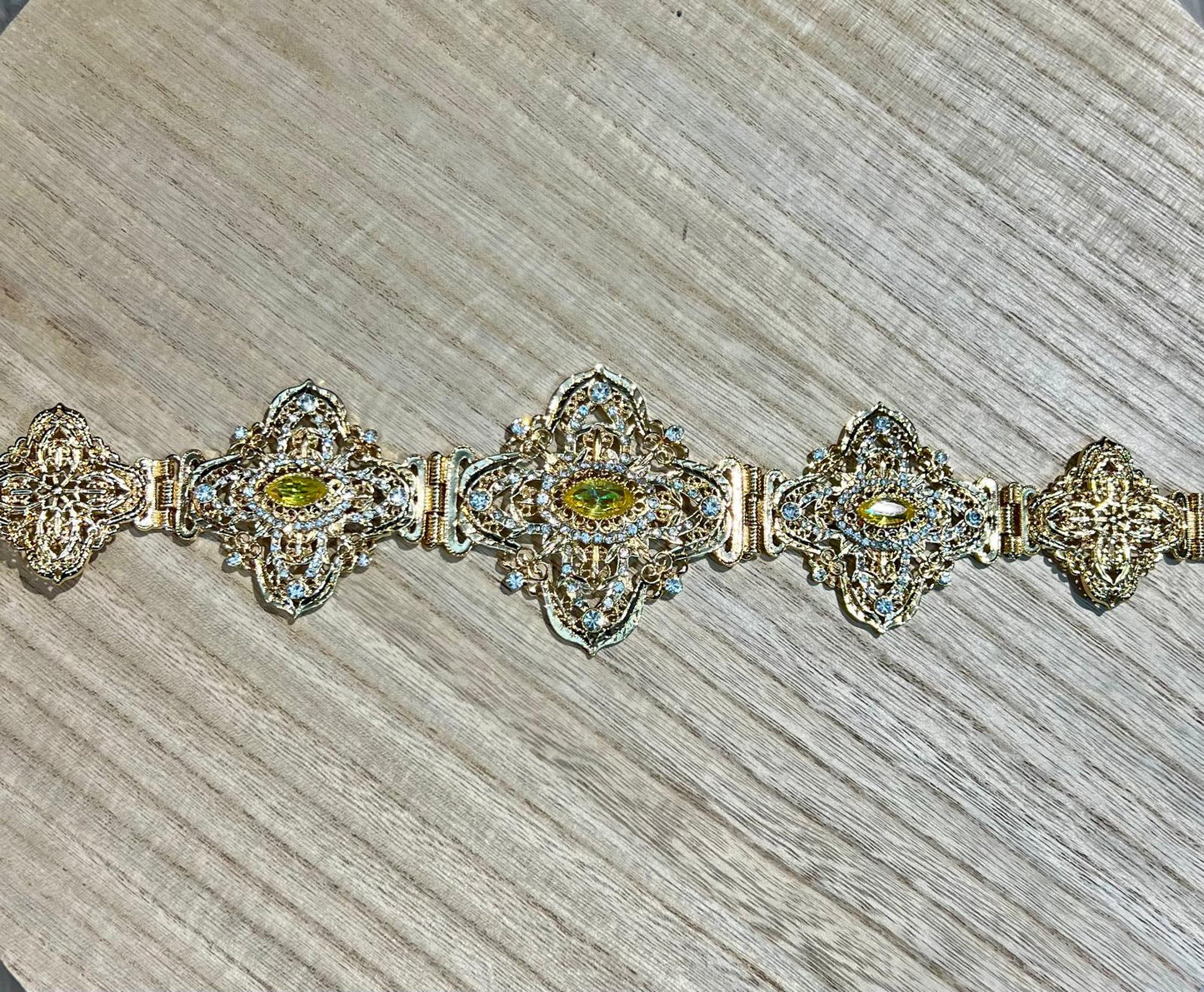 Ceintures dorée avec perles