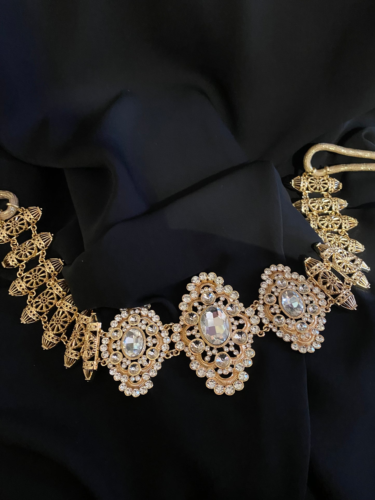 Ceinture avec cordes motifs ovales