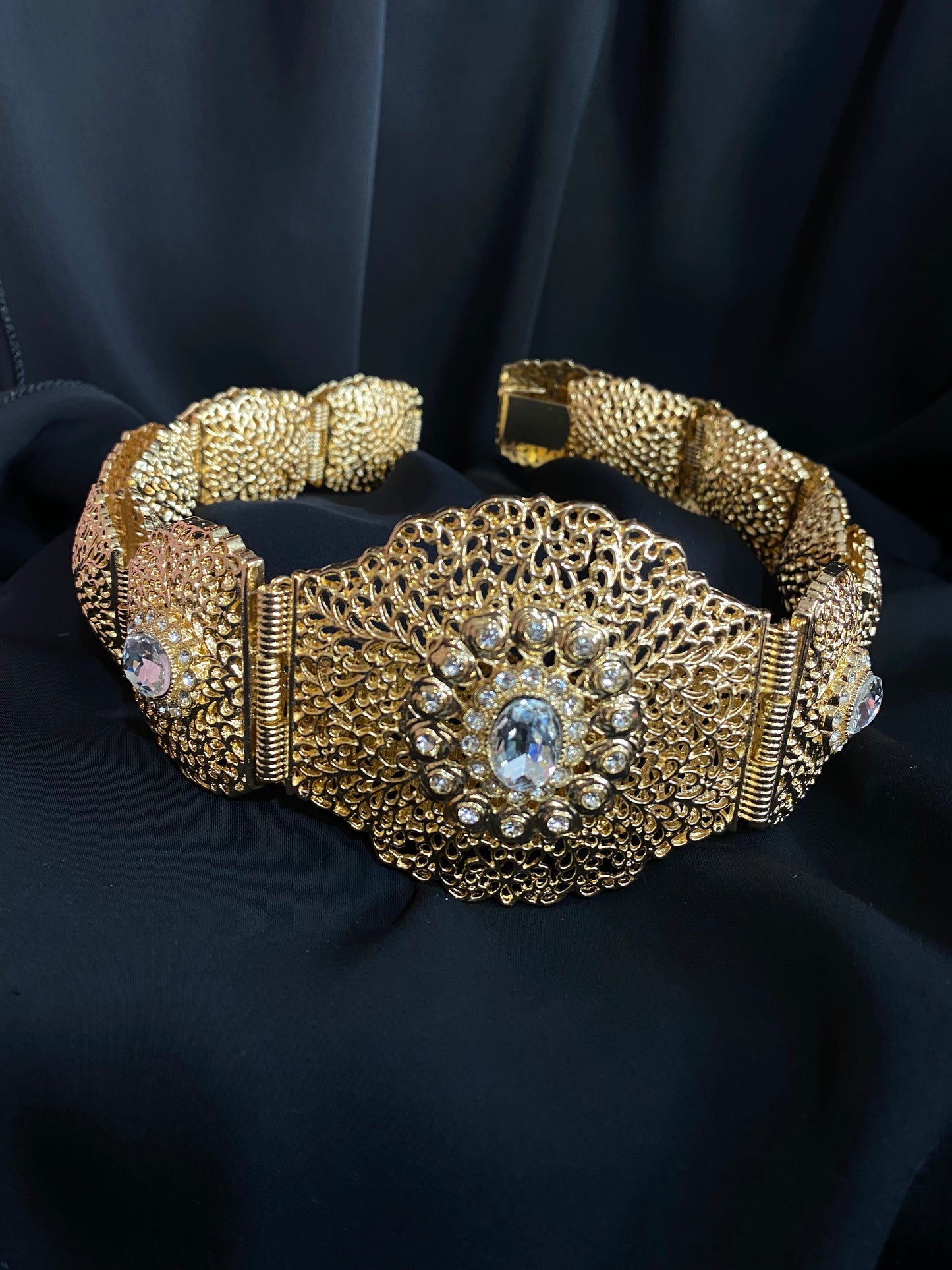 Ceinture beldi dorée en métal