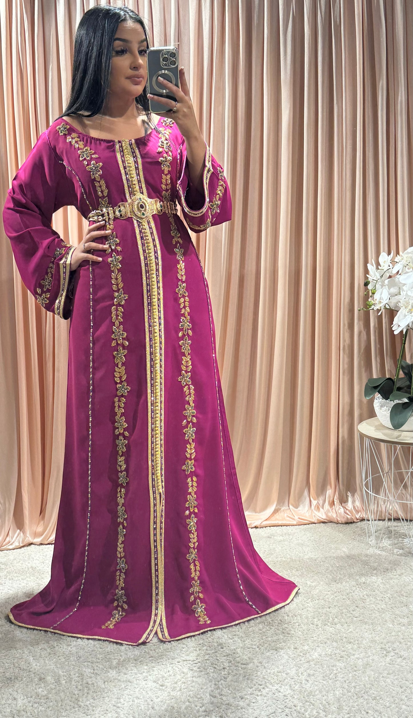 Caftan col bateau