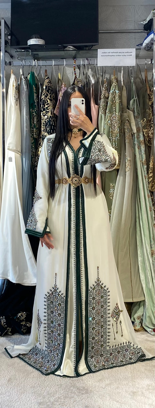Caftan henné Tarze Fassy vert