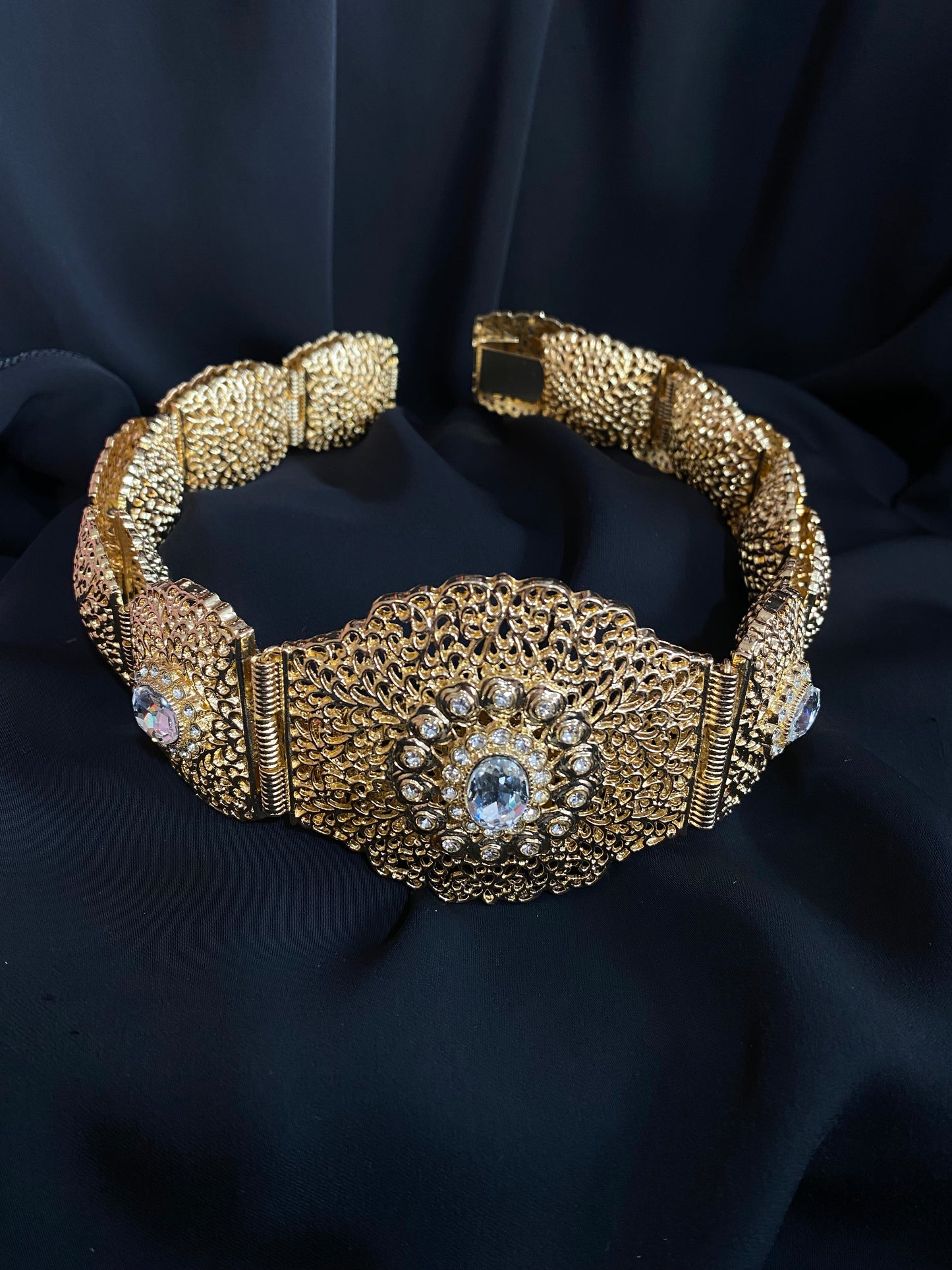 Ceinture beldi dorée en métal