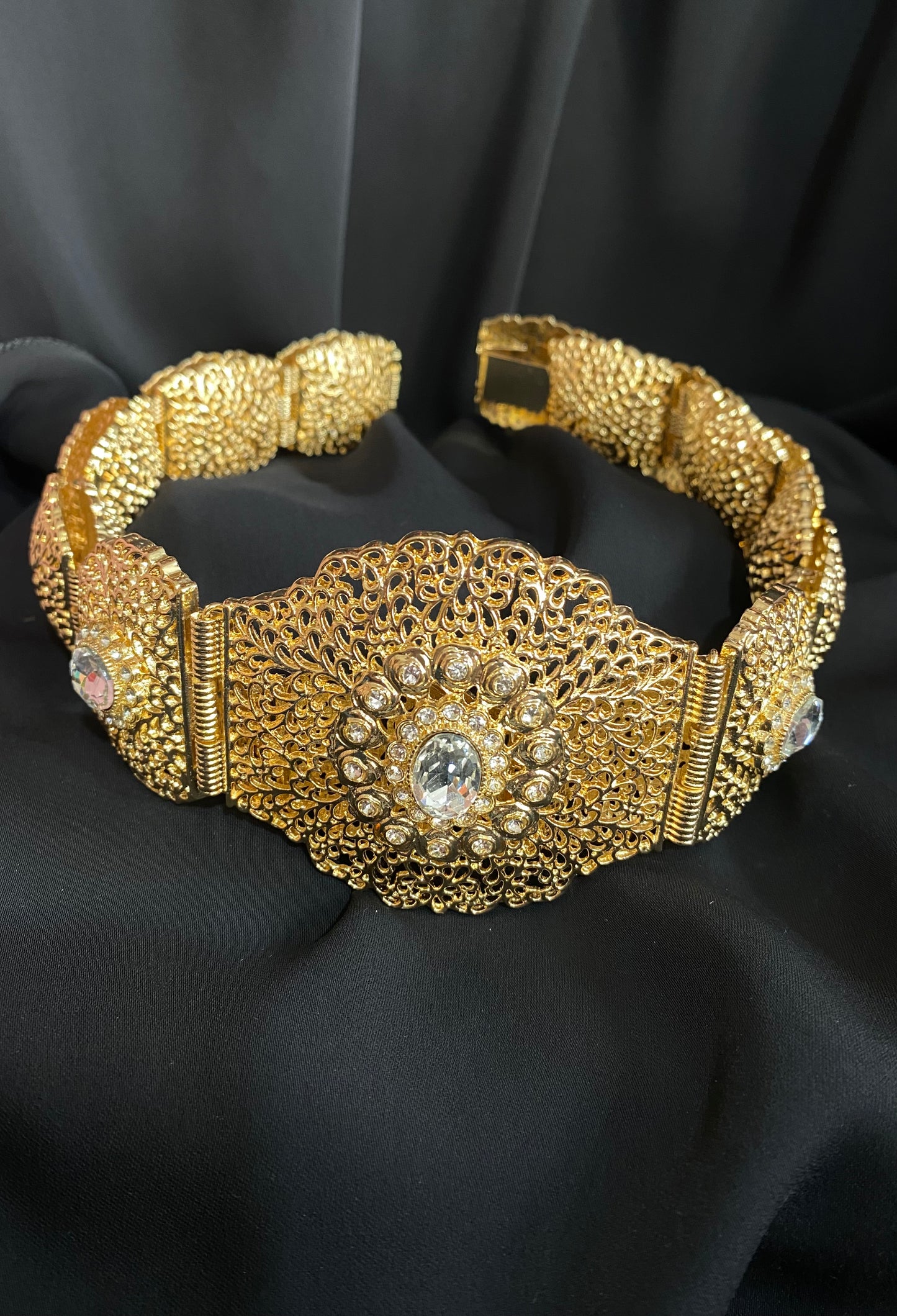 Ceinture beldi dorée en métal